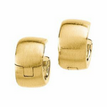 14K Yellow 11.5 mm Hinged Earrings